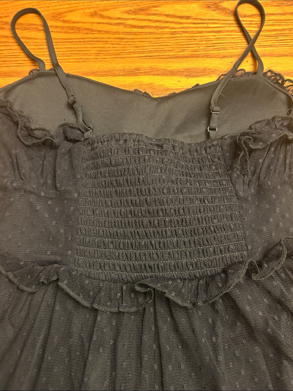 wild fable Black Ruffled Tiered Mini Dress/2 - Picture 4 of 6